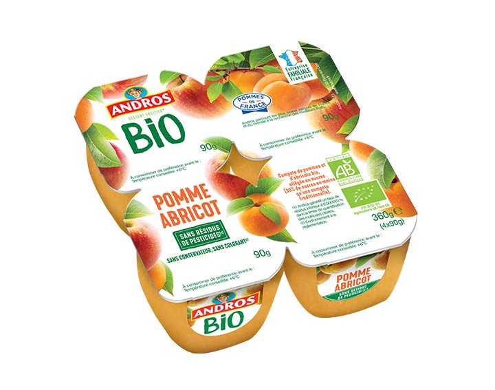 Pomme Abricot BIO 4x90g
