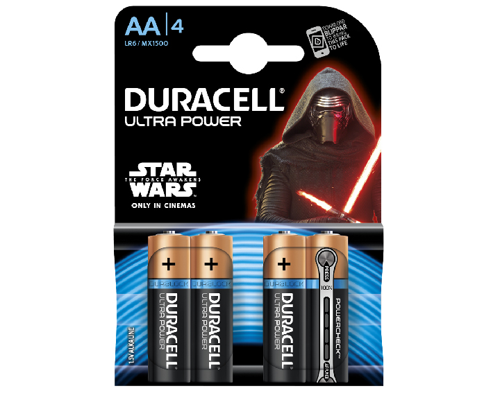 Duracell Ultra Power AA x4 édition Star Wars