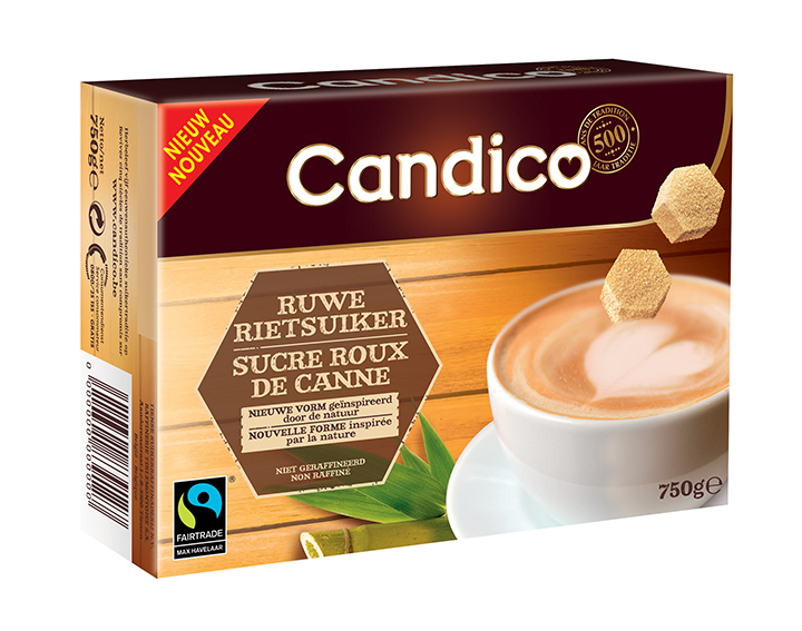 Morceaux hexagonaux Sucre de Canne 750g