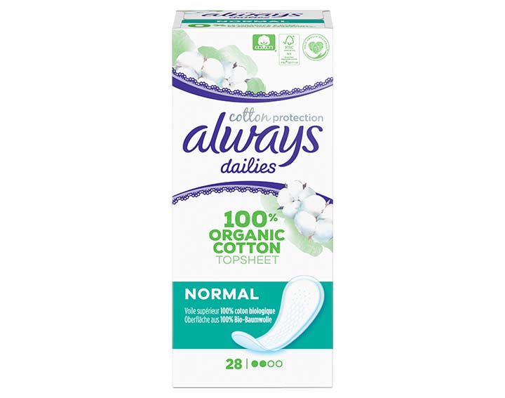 28 protège-slips Always Cotton Protection