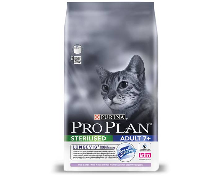 Pro Plan STERILISED ADULT 7+ riche en dinde 1,5kg