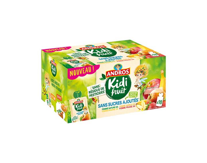 Pomme : Nature / Banane  / Vanille / Fraise