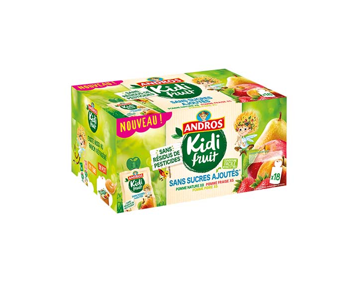 Pomme : Nature / Fraise  / Poire