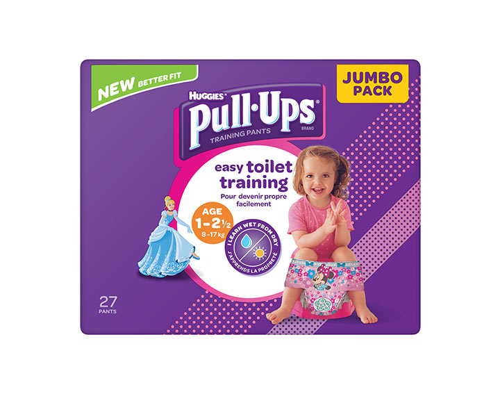 Huggies Pull-Ups Jour 1-2,5 ans (8-17kg) x27