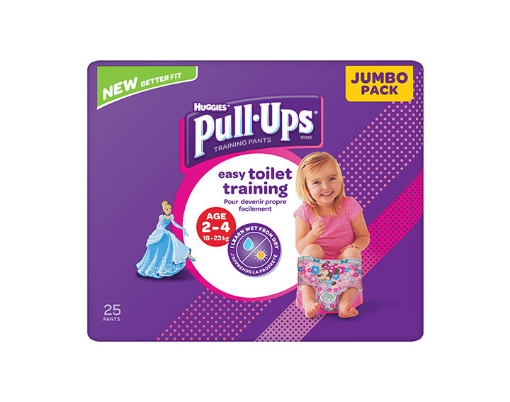 Huggies Pull-Ups Jour 2-4 ans (18-23kg) x25