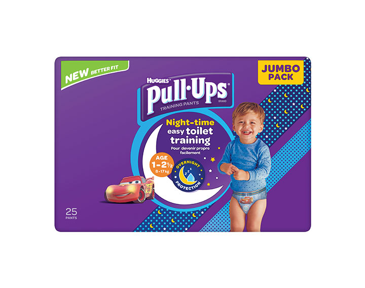 Huggies Pull-Ups Nuit 1-2,5 ans (8-17kg) x25