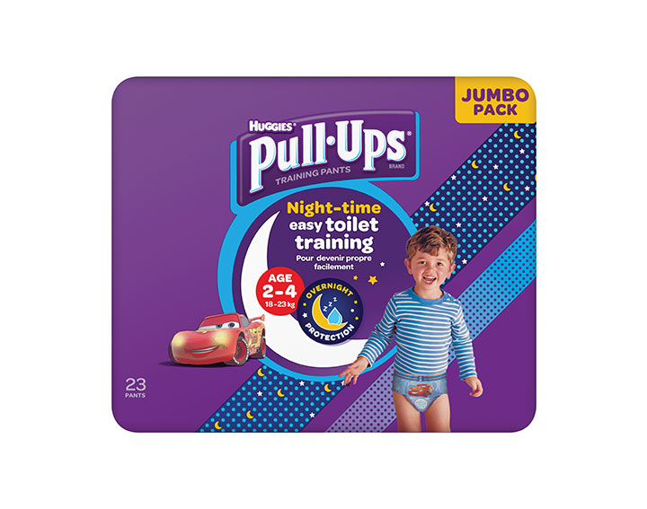 Huggies Pull-Ups Nuit 2-4 ans (18-23kg) x23