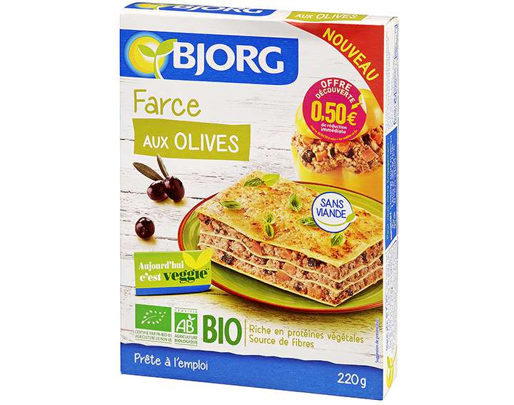 Bjorg Farce aux Olives 220g