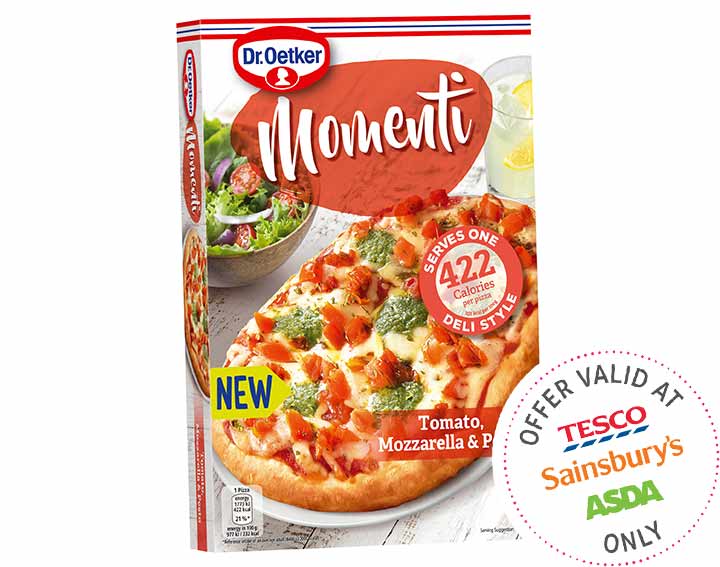 Momenti Tomato, Mozz & Pesto Pizza 185g
