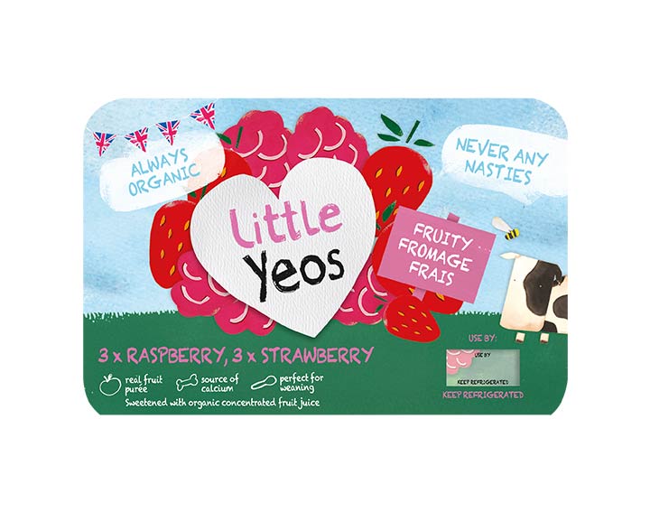 Strawberry & Raspberry Fromage Frais  6x45g