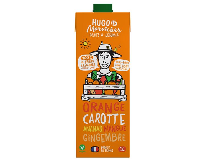 Orange, Carotte, Ananas, Mangue 1L