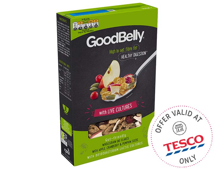 GoodBelly Oat Flakes with Apple & Cranberry