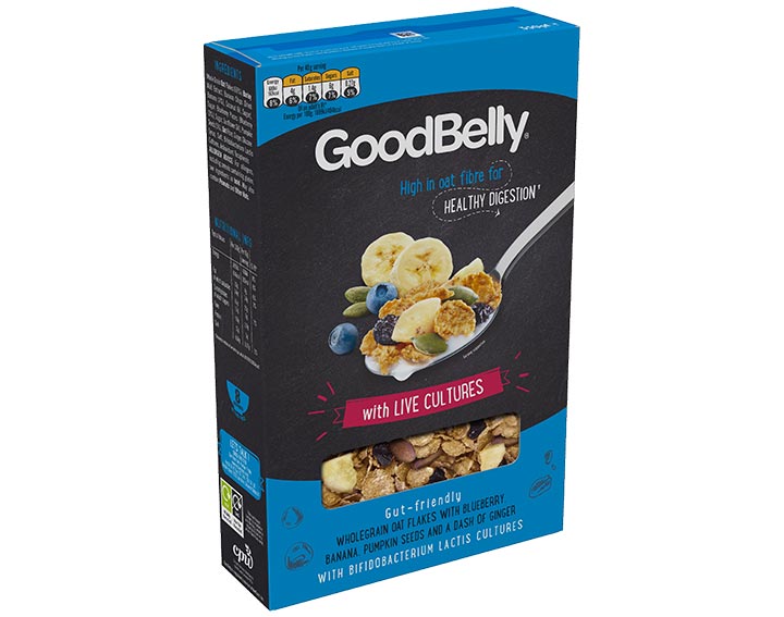 GoodBelly Oat Flakes with Blueberry & Banana
