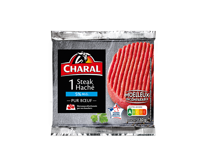 Steak haché pur boeuf 5% x1 (130g)