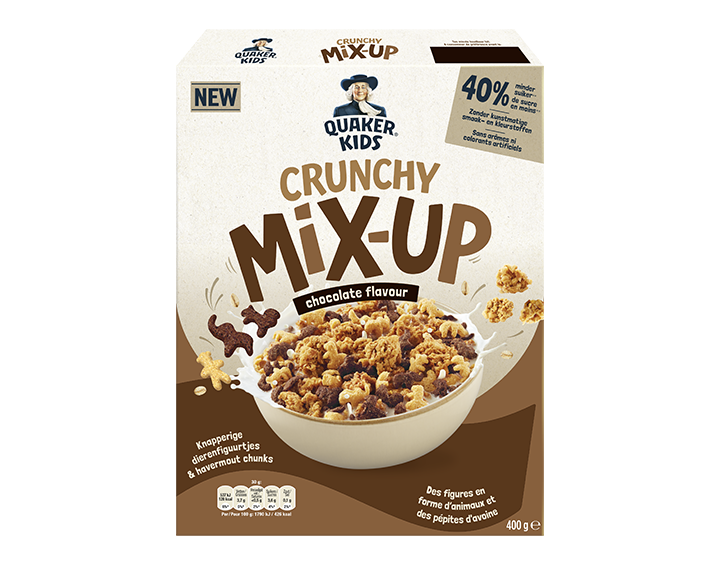 Quaker Kids Crunchy Mix-Up Chocolat 400g