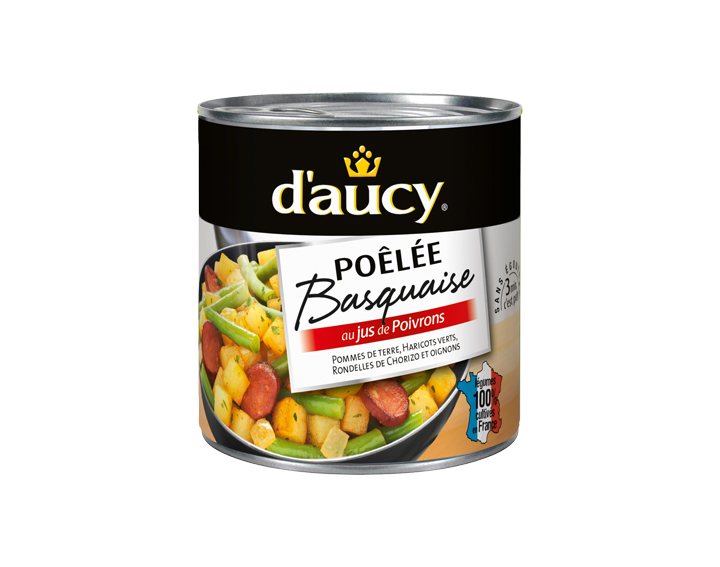 Poêlée Basquaise au jus de poivrons - moyenne boîte (290g)