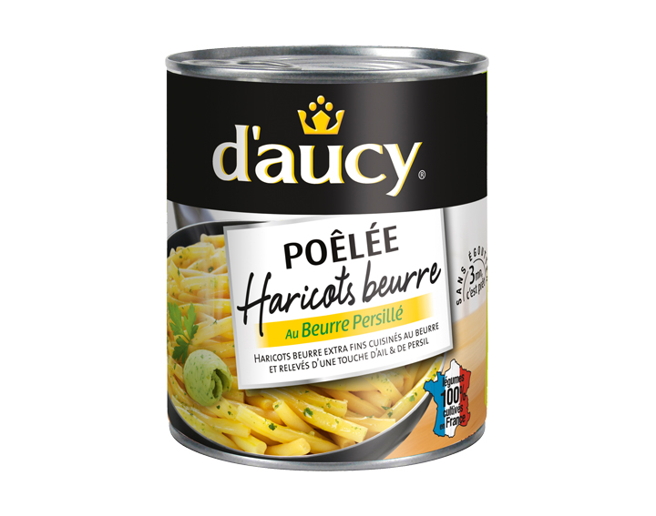 Poêlée de Haricots Beurre au beurre persillé - grande boîte (500g)