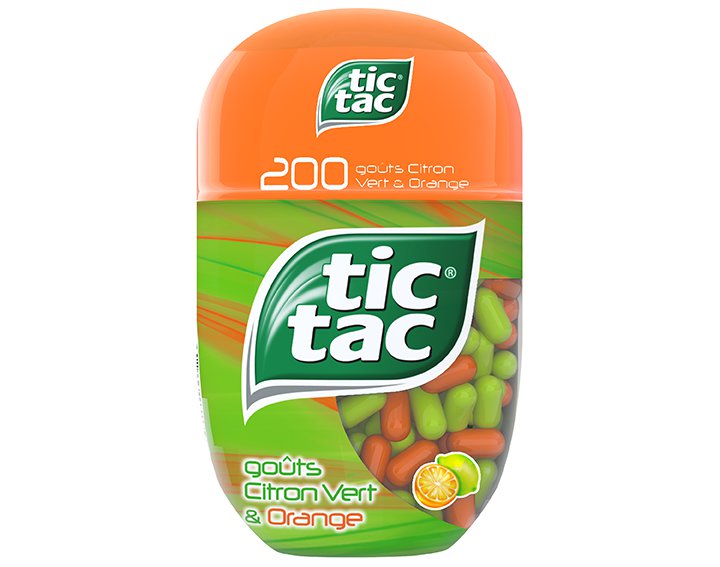 Tic Tac Box goûts Citron Vert & Orange