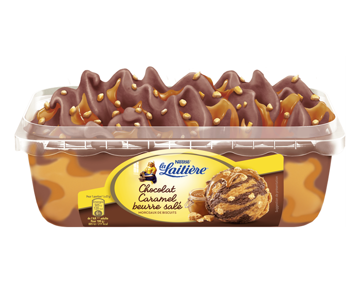 La Laitière Chocolat Caramel Beurre Salé Biscuits
