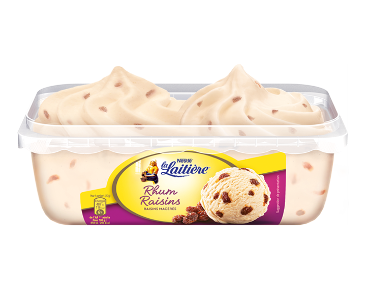 La Laitière Rhum Raisins 
