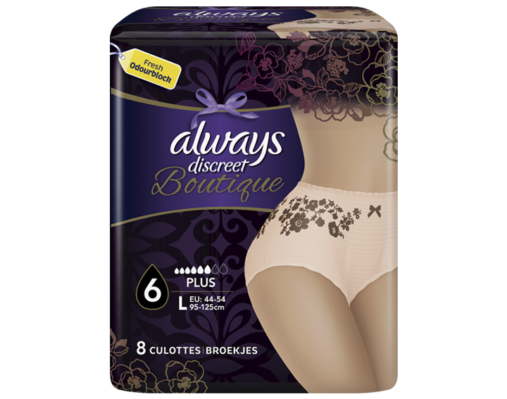 Culotte Always Discreet Boutique Rose L