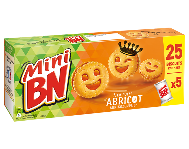 Mini BN Abricot 5x35g