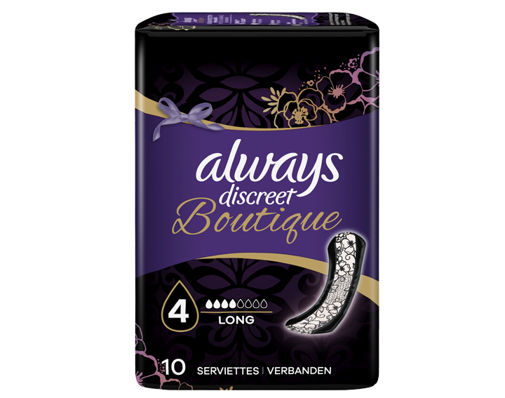 Serviettes Always Discreet Boutique Long