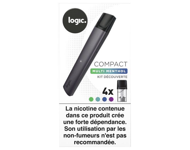 Kit découverte (1 ecig + 4 pods menthol 18mg)