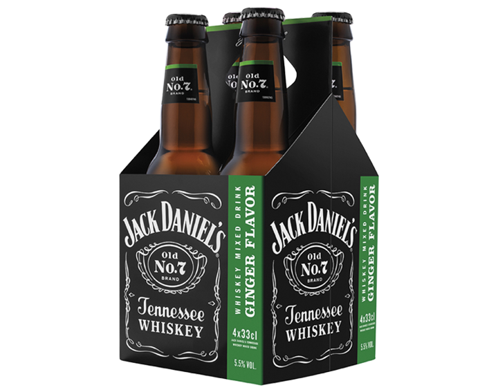 Jack Daniel's & Ginger - Pack de 4x33cl