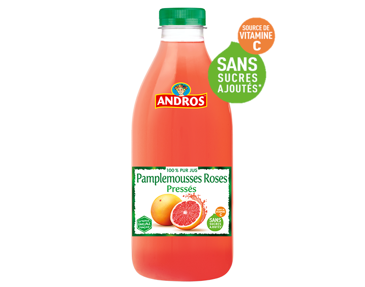 Pur jus de Pamplemousses roses pressés 1L