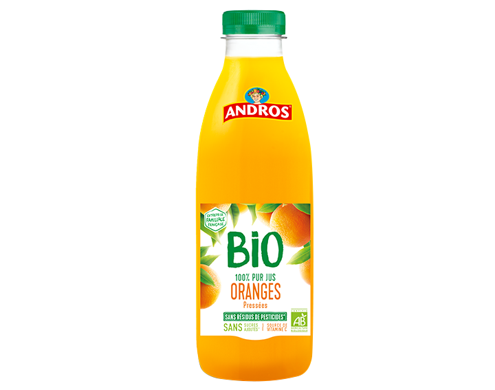 Pur jus d'Oranges BIO pressées 75cl