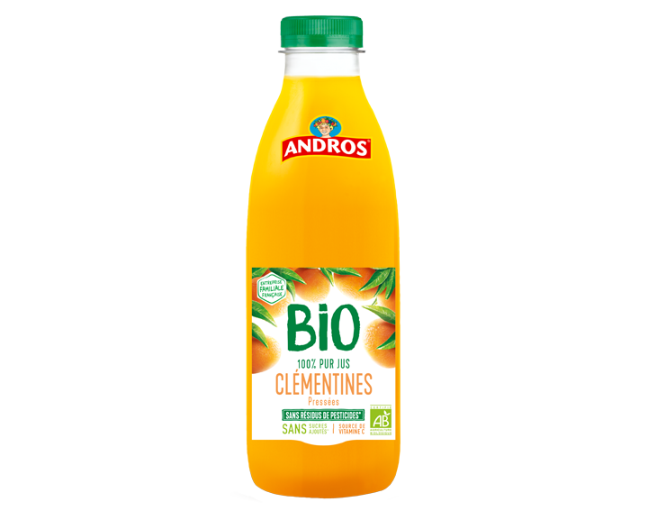 Pur jus de Clémentines BIO pressées 75cl