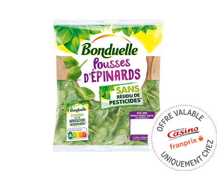 Epinard Sans Résidu de Pesticides 90g