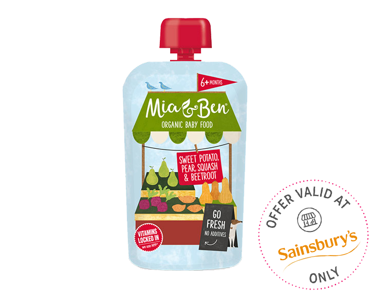 Sweet Potato, Pear, Squash & Beetroot 100g
