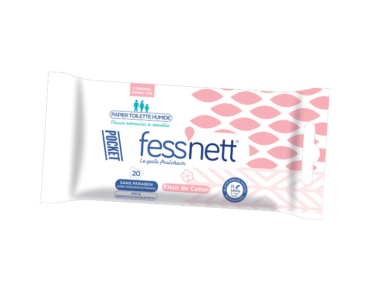 Pocket Fleur de Coton x20 - Peaux normales à sensibles