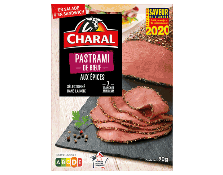 Pastrami de bœuf aux épices (90g)