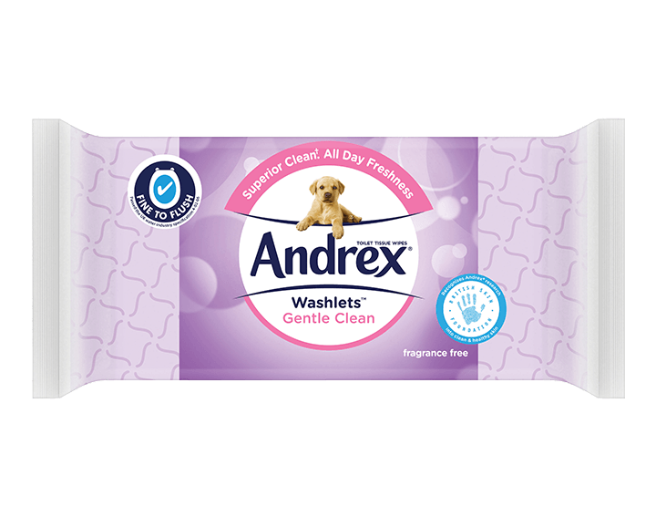 Gentle Clean Washlets Single Pack(40 Wipes)