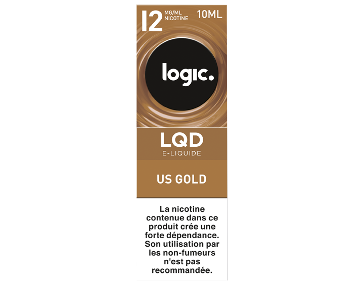 Bouteille e-liquide LQD US Gold 12mg/ml