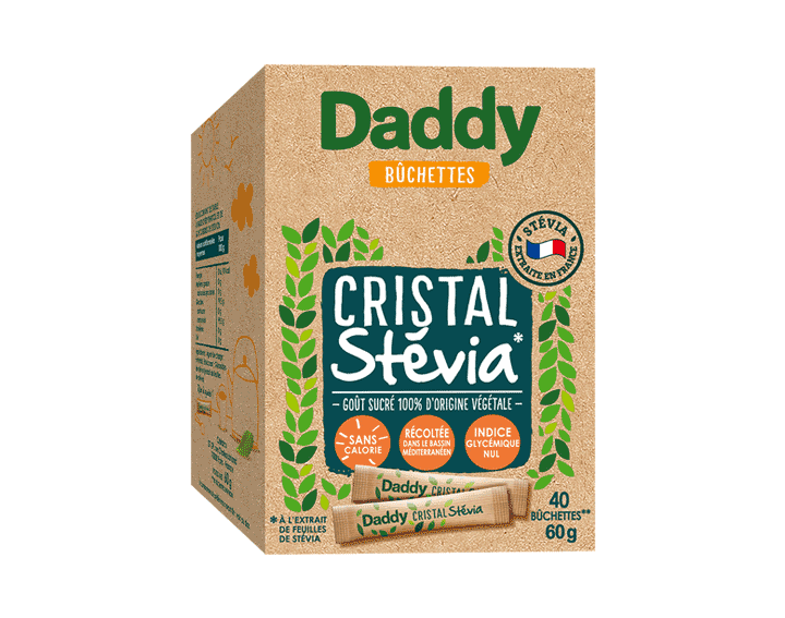 Bûchettes Cristal Stévia Daddy 60g