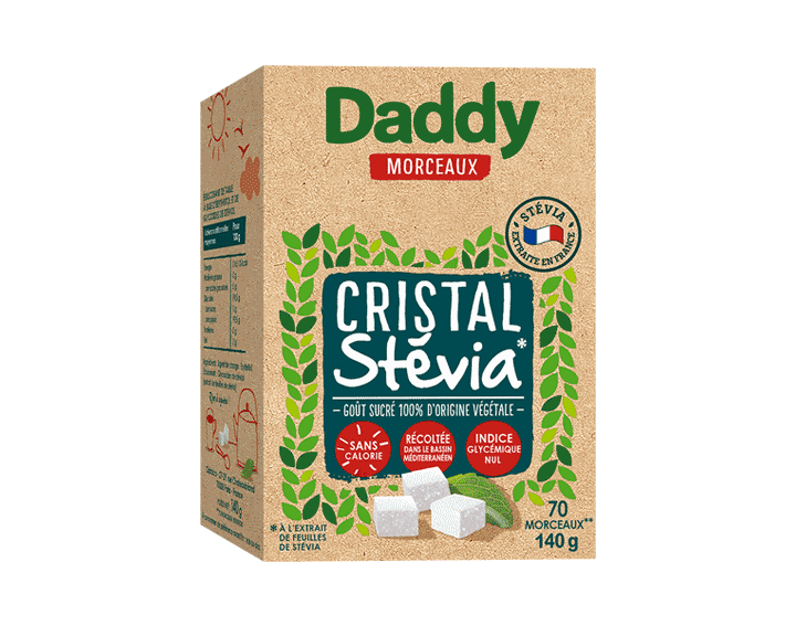 Morceaux Cristal Stévia Daddy 140g