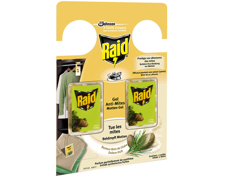 Raid® Gel Anti-Mites Senteur Bois de Cèdre
