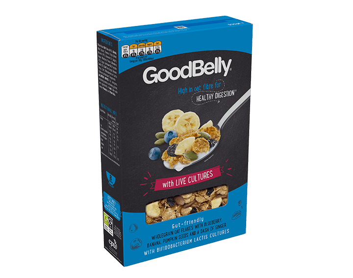 GoodBelly Oat Flakes with Blueberry & Banana