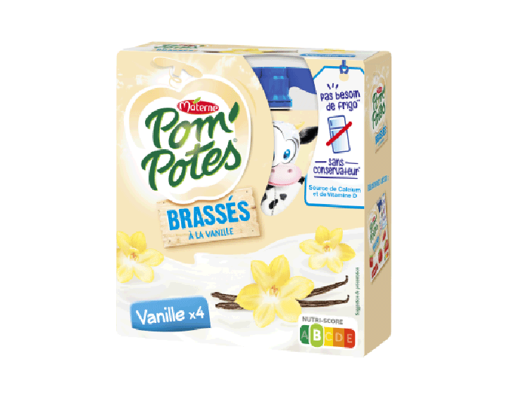 Pom'Potes® Brassés Vanille x4