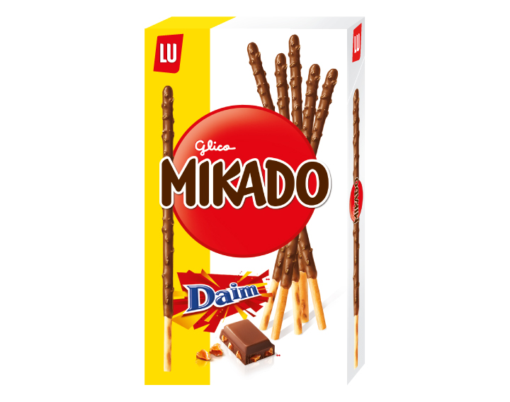 Mikado aux éclats de caramel goût Daim 70g