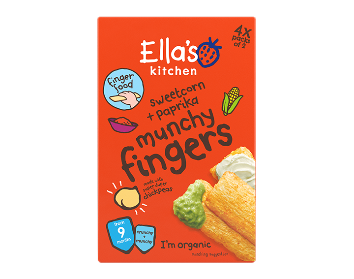 Sweetcorn & paprika munchy fingers 48g multipack