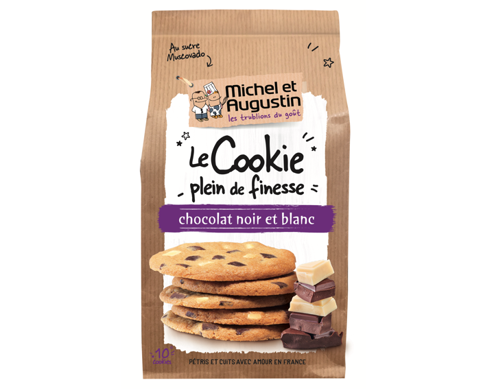 Cookie plein de finesse choc noir et blanc 