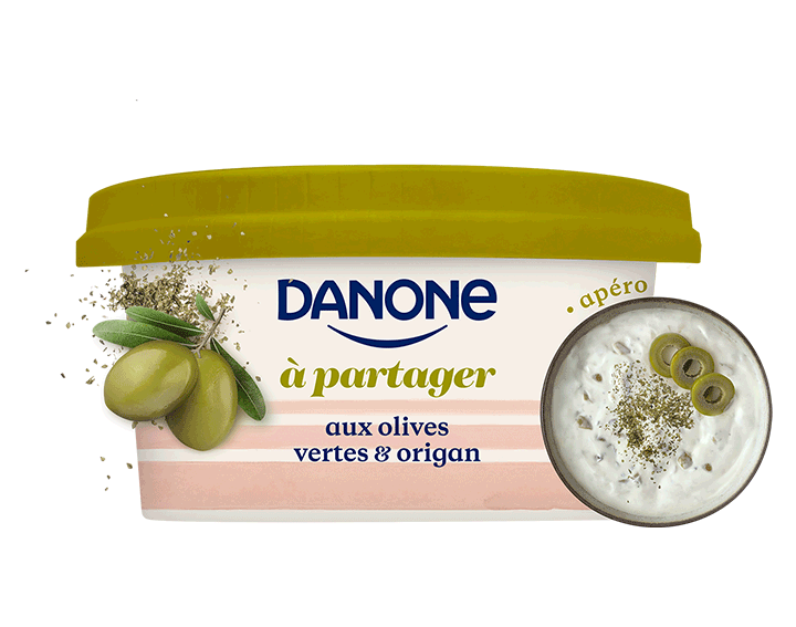 Danone à partager olives & origan - 170g