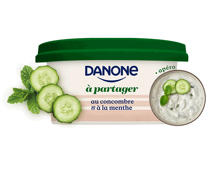 Danone à partager concombre & menthe - 170g
