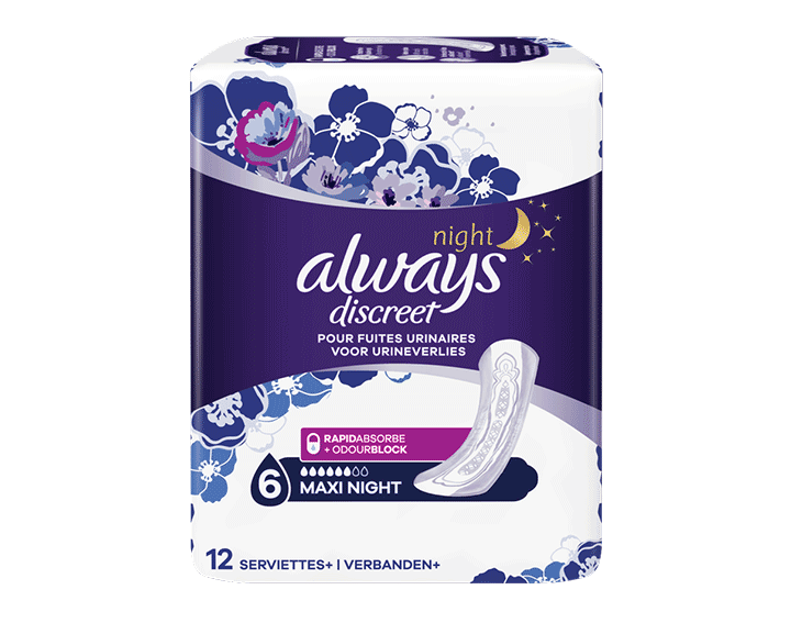 Serviette 6 gouttes Maxi night x12