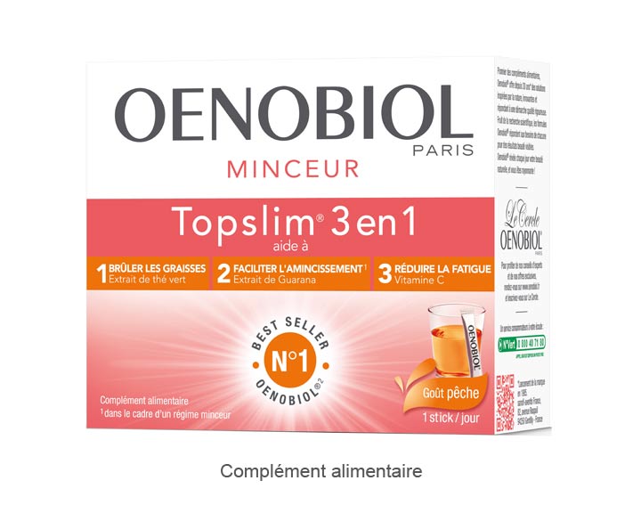 Oenobiol Topslim® 3 en 1
Goût Pêche